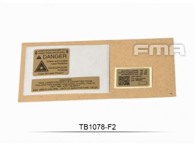 FMA Custom Decals 02 for AN PEQ-15 Case TB1078-02 free shipping